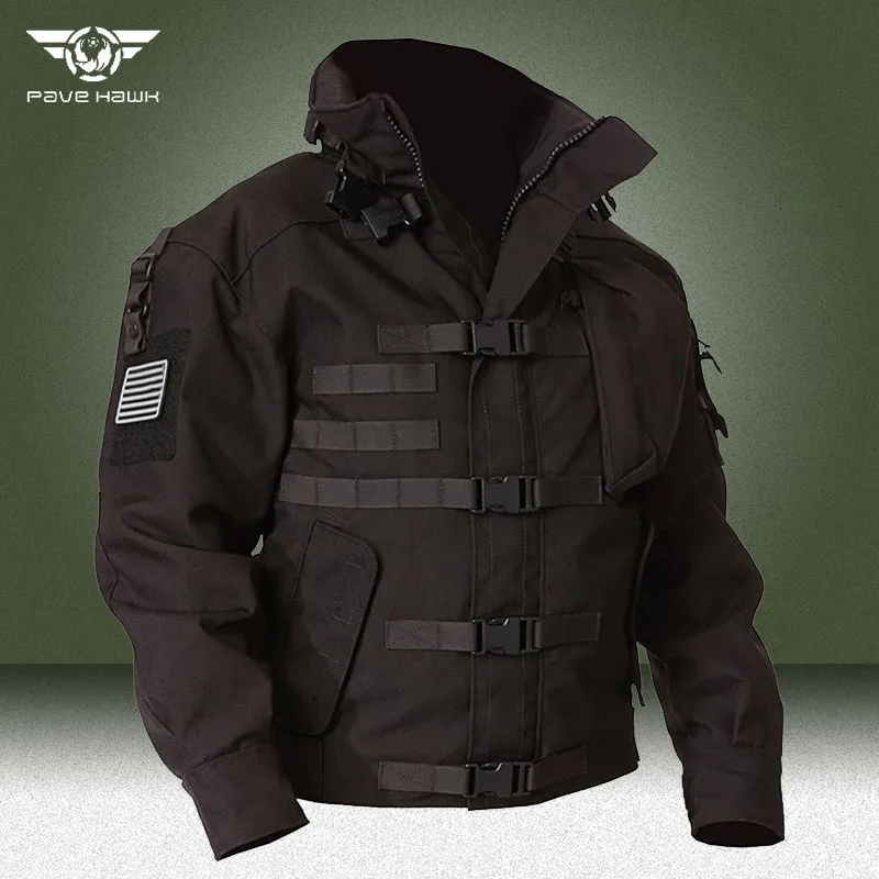 

Tactical Jacket Men Outdoor Multi-pocket Wear-resistant Bomber Jackets Male Spring Autumn Windproof Combat Cargo Outwear Coats