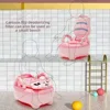 Portable Baby Training Potty Cute Cow Baby Toilet Splash-proof and Non-slip Ergonomic Design Toilet Training Seat Travel Potty 3