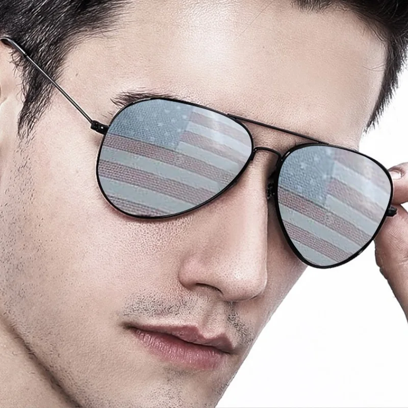 

New Oval Fashion Luxury Sunglasses Women Brand Designer Man Women Classic National Flag Sun Glasses Outdoor Oculos De Sol