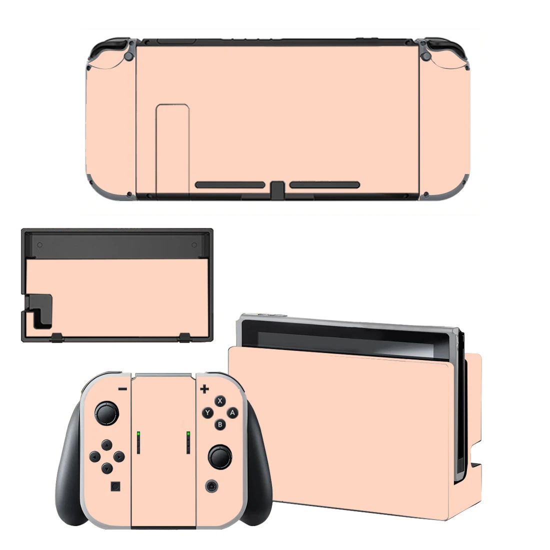 Vibrant Pure Pink-Purple Vinyl Skin Set for Console, Controller, and Stand