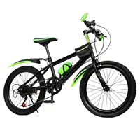 Vélo de montagne réglable pour enfants, 20 pouces, 7 vitesses, avec sac de rangement et système de freinage de cloche de boussole 2