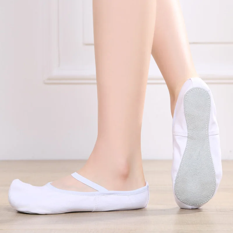 

Качественная холщовая обувь из воловьей кожи USHINE, классические балетные танцевальные туфли для помещений, для тренировок, йоги, ГОГО, корейские танцевальные туфли для женщин и мужчин