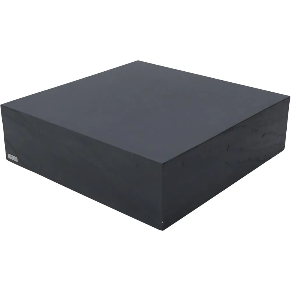 40" Large Square Concrete Coffee Table, Modern Minimalist Coffee Table, Concrete Furniture, Accent Table 3