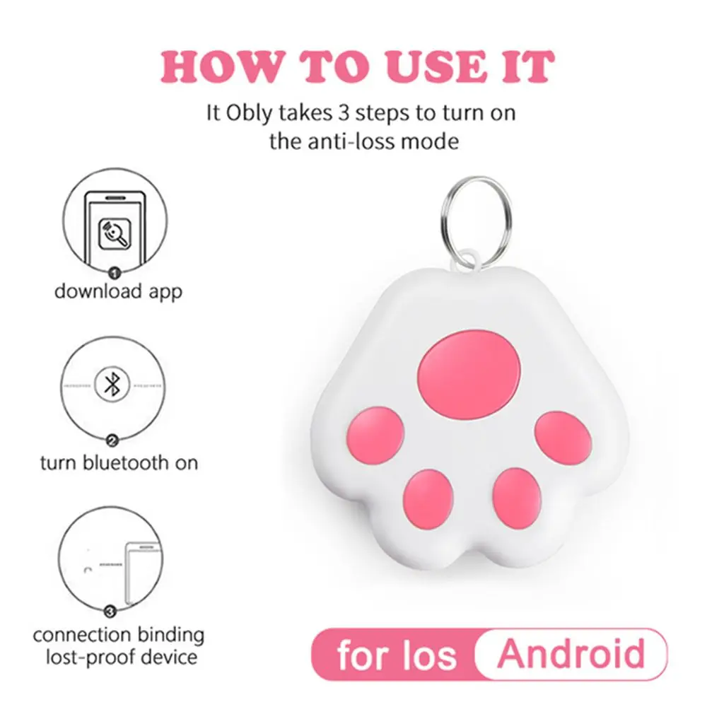 Practical Waterproof Keys For Pet Dog Cat Kids Wallet Bluetooth Activity Trackers Locator Device GPS Tracker Finder Vehicle