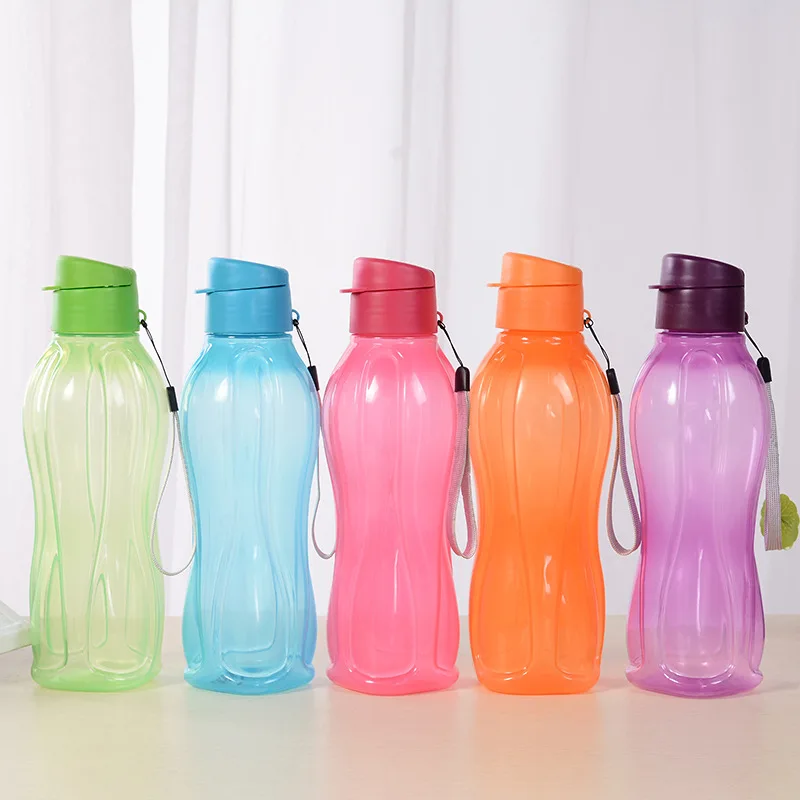 PP Sports Water Bottle 900ML/1L Portable Gym Water Drinking Bottle Outdoor Large Capacity Cup With Rope Leak-Proof Drink sports water bottle portable water bottle