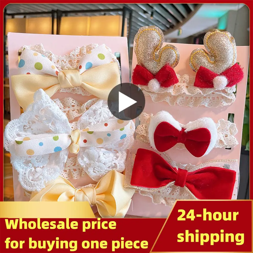 

Комплект детской повязки на голову с бантом