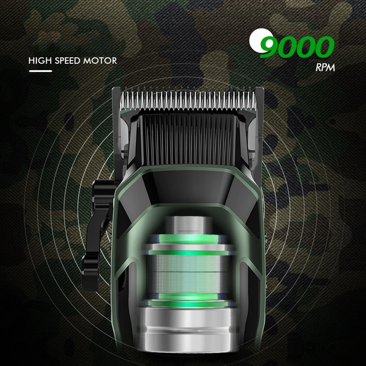 Description Picture 4 of itemWMARK NG-8080 Hair Clipper 9000 RPM DLC Blade LED Display Professional Hair Trimmer Hair Cutting Machine Men's Haircut Machine