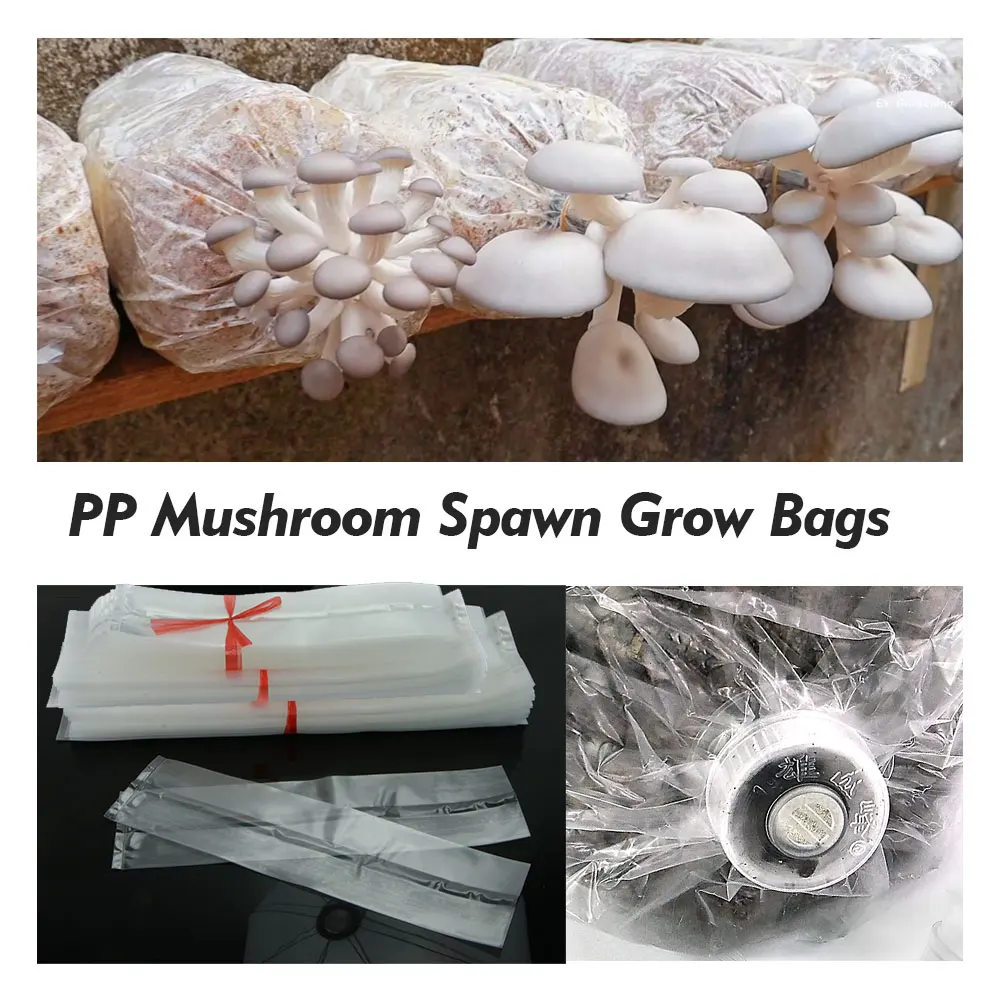 Mushroom Spawn Cultivation Planter Kit Media Substrate Autoclavable Polypropylene Grow Bag Garden Farm Edible Fungu Culture Tool