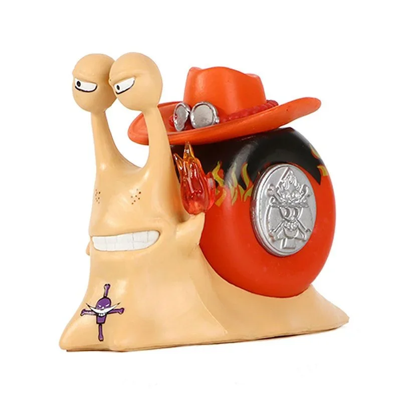 thumbnail image 1 of Nueva figura de Anime de One Piece de 8 cm, estatua decorativa de manga Den Den Mushi, figura de acción de PVC, modelo de colección, juguete, regalo de cumpleaños para niños, 1 of 5