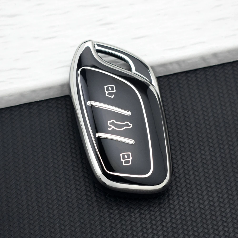 Premium Soft TPU Car Key Case Cover - Universal Car Accessories