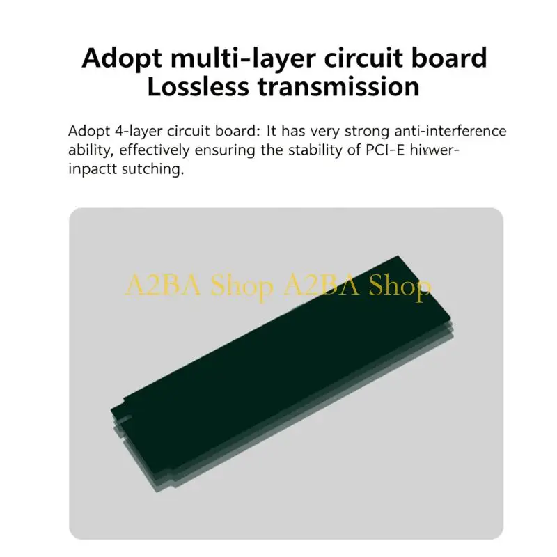알루미늄 냉각 케이스가 포함된 A2BA M.2 NVMe Double Type E 10G 확장 카드