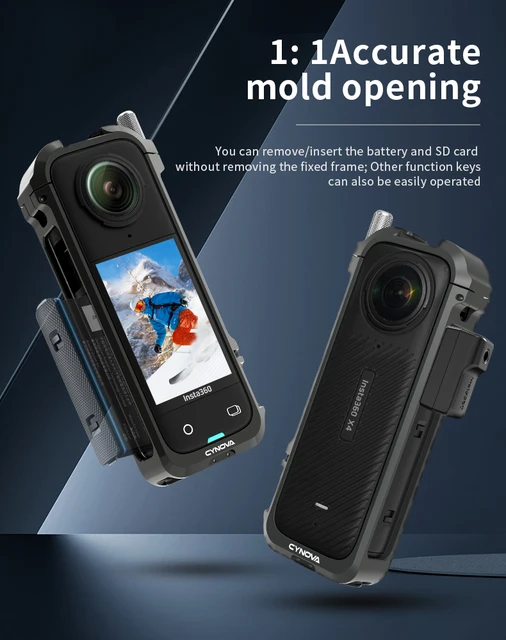 Insta360 One CYNOVA Cold Shoe Voor Insta360 X4 Onzichtbare