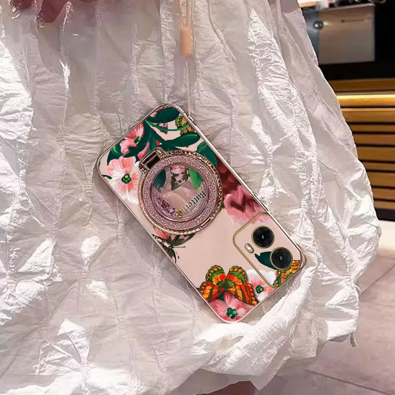 Colorful Butterflies Plating Phone Case Cover