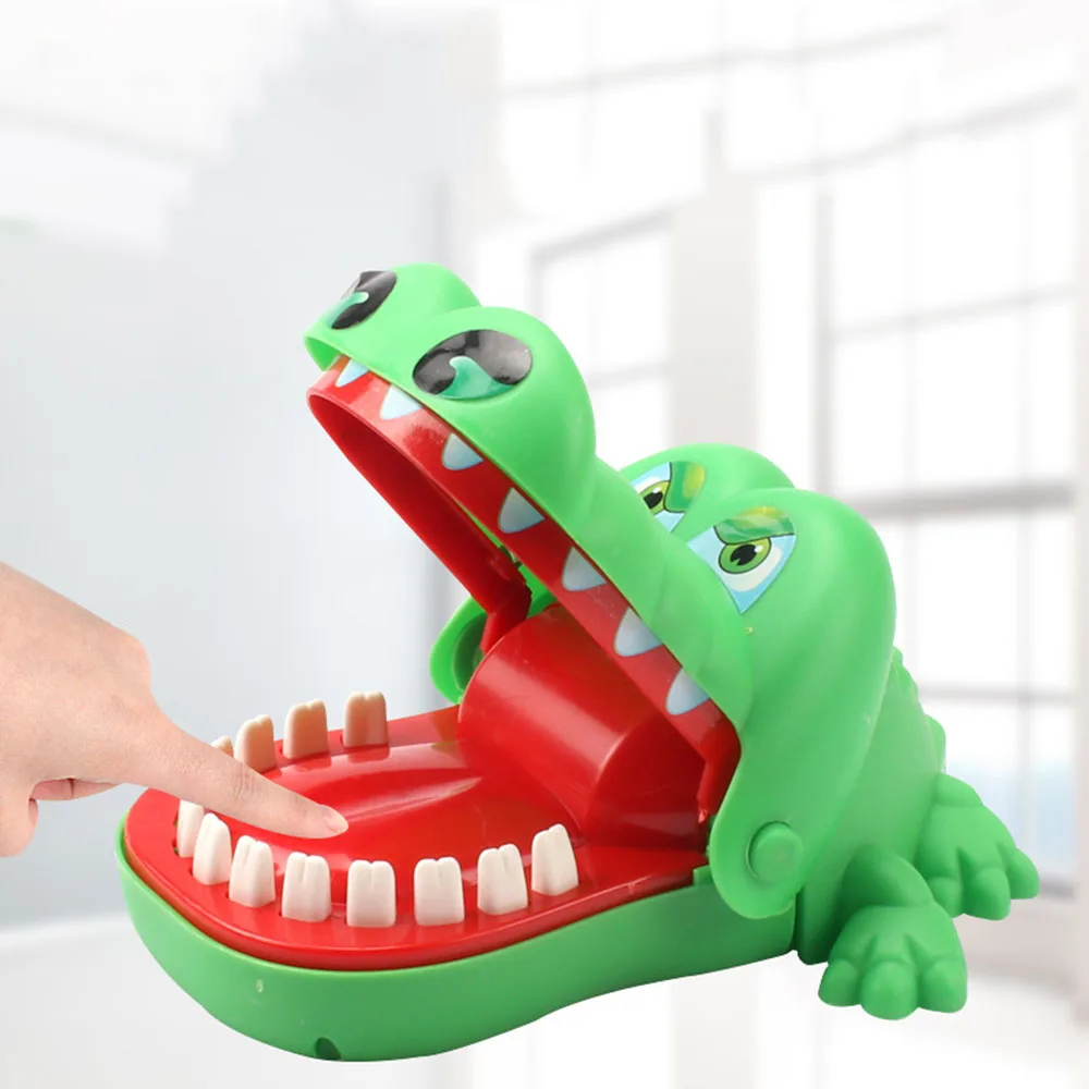 

Children's Toys Gags Toy Classic Biting Hand Crocodile Mouth Toy Practical Jokes Bite Finger Game Crocodile Game