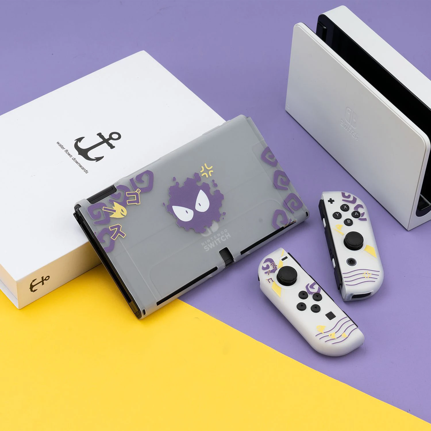 Estojo Protetor para Nintendo Switch Protetor de Concha de Cristal Capa Macia Fosco Transparente Tpu Oled ns Controlador Joy-con - Image 3