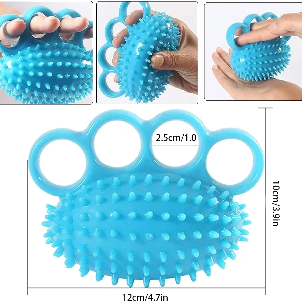 Four-fingered Hedgehog Ball Primary Grip Training Soft Ball Rehabilitation Massage Finger Practice Hand