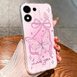 Honor 600 Smart Art Romantic Flowers Transparent Antifouling Anti - Slip Bumper Case for Honor 600e (U671)