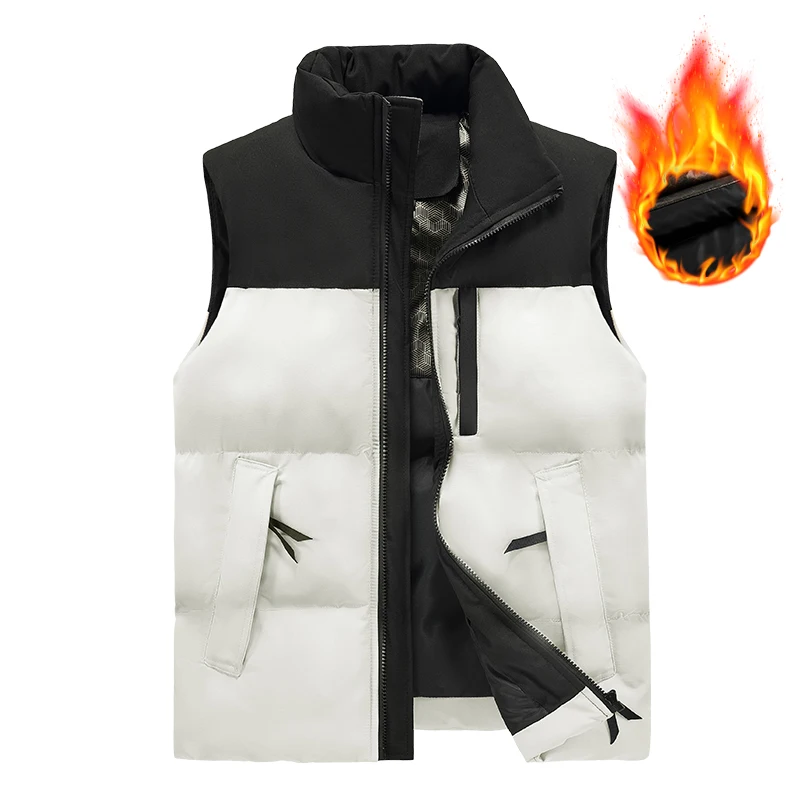 Graphene Heated Warm Sleeveless Jacket Men Big Size 8xl 7xl 6xl Thicken Vest Climbing Waistcoat Outdoor Hiking Camping Jackets 3