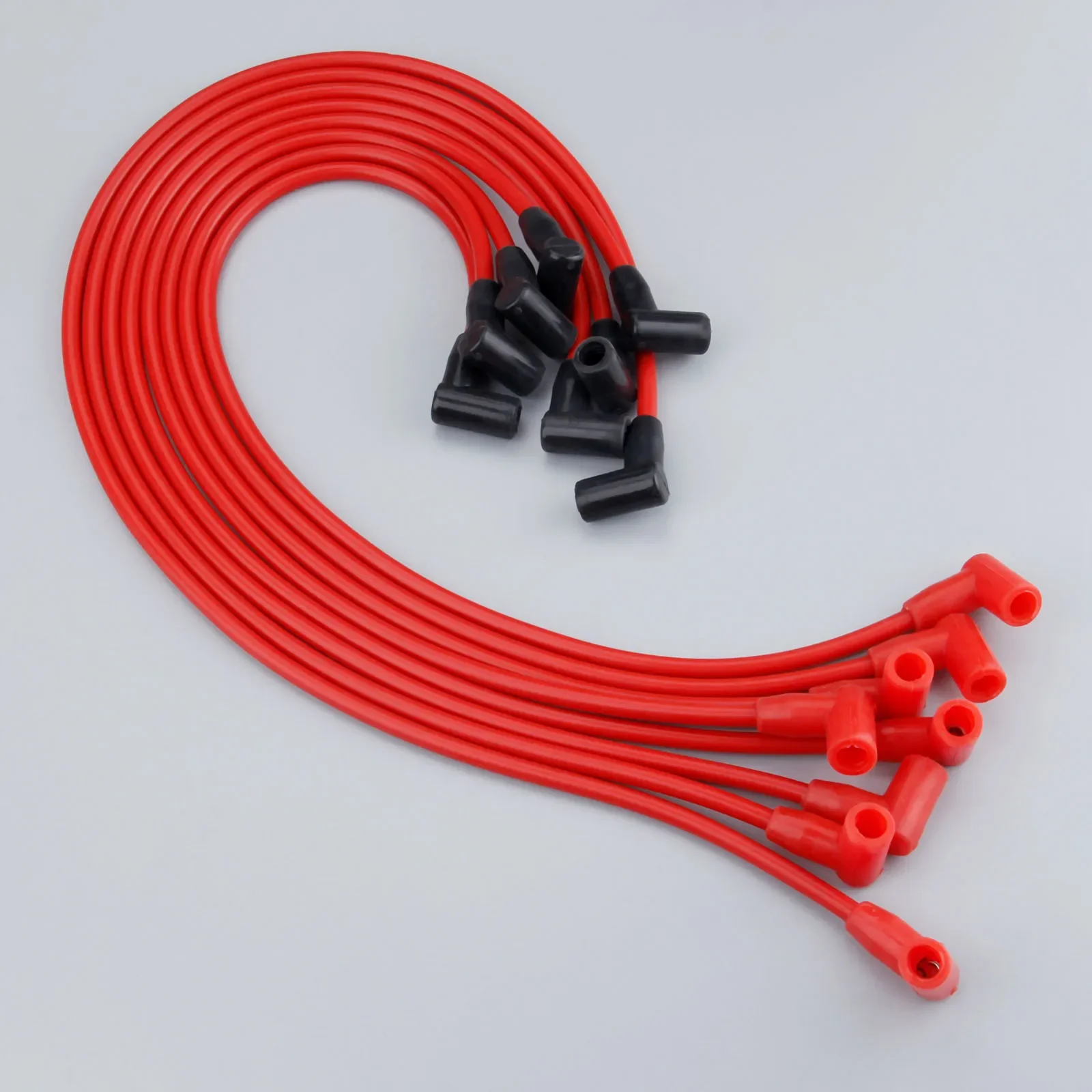 Ignition Cable Set Spark Plug Wires 8mm PAC-608R For Chevrolet GMC All Models Over Valve Covers 265,267,283 302,305,307 327,350,400