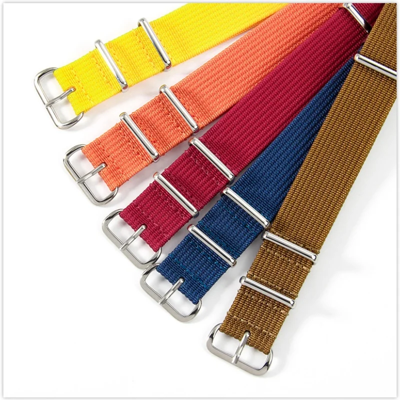 Ribbed NATO Nylon Watch Strap – Comfortable Military-Style Watchbands for Men and Women