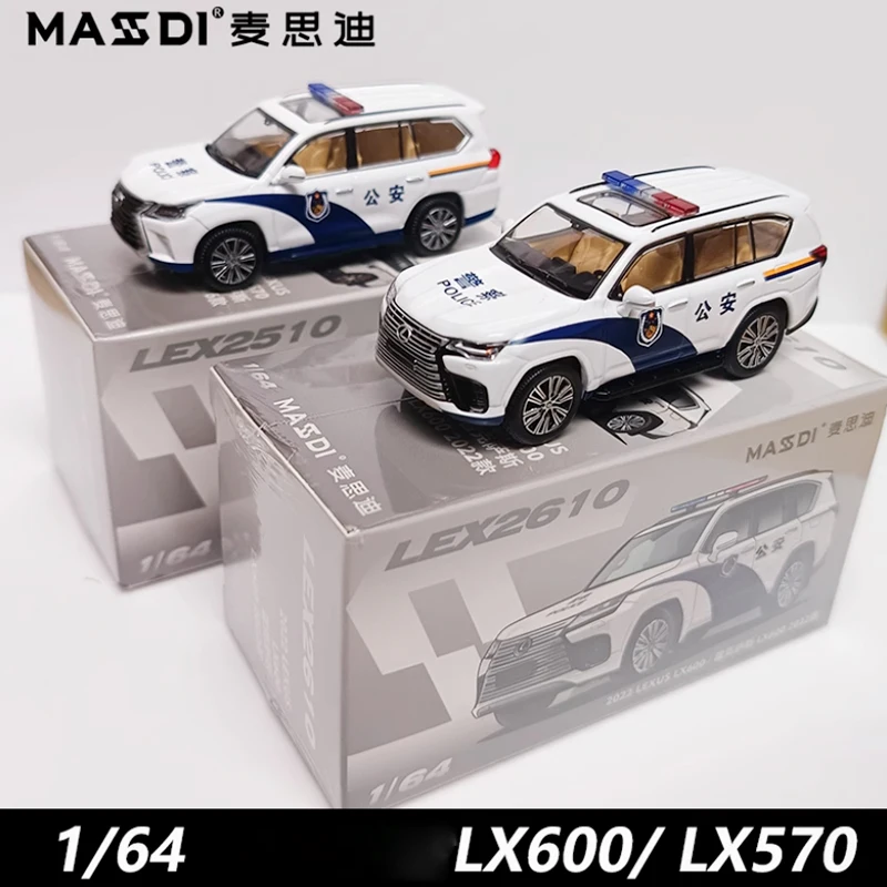 MASSDI 1/64 LEX1100/LEX1103/LEX2610 LS 500H LX570 LX600 상용차 합금 자동차 모델 컬렉션 디스플레이 장식 장난감 선물