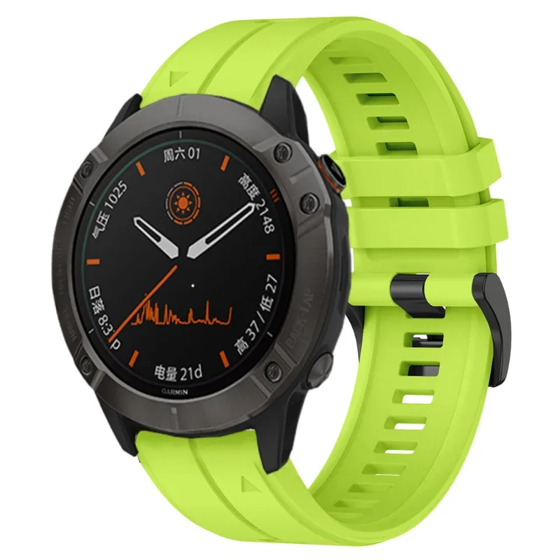 Silicone Outdoor Waterproof Watch Band with QuickFit Closure, Available in Multiple Sizes
