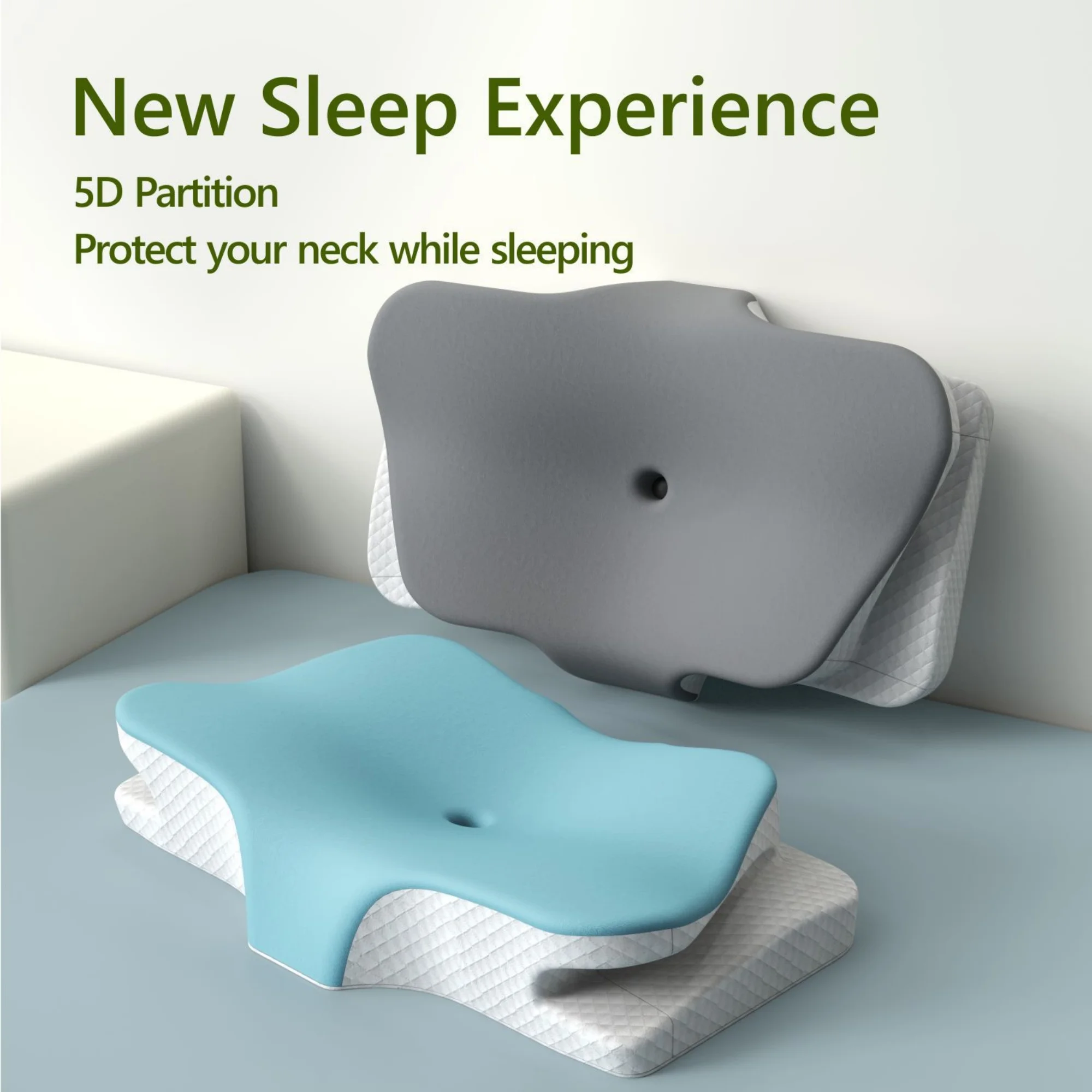 Butterfly Shape Pillow Neck protection Slow Rebound Memory Foam Pillow Health Care Cervical Orthopedic Neck Foam Pillows