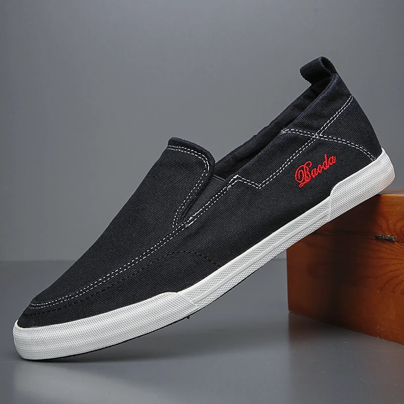 New Fashion Men Casual Shoes Lightweight Breathable Outdoor Walking Sports Shoes Driving Shoes Men Flat Canvas Shoes BD22358 3