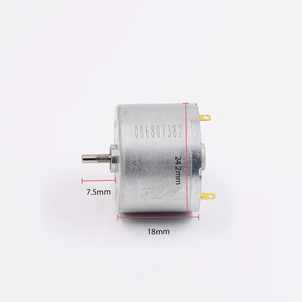 RF-310 Mini okrągły silnik elektryczny 24mm DC 5V 6V 9V 12V 8300RPM mikro wyciszany silnik wrzeciona DIY hobbystyczny zamiatacz zabawki wentylator AGD 1 RF-310 Mini okrągły silnik elektryczny 24mm DC 5V 6V 9V 12V 8300RPM mikro wyciszany silnik wrzeciona DIY hobbystyczny zamiatacz zabawki wentylator AGD