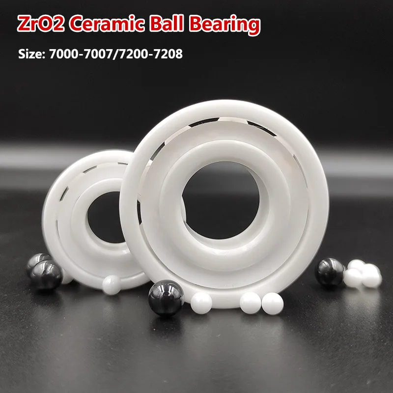 

1pcs Full ZrO2 Ceramic Ball Bearing Zirconia Bearing 7000 7001 77002 7003 7004 7005 7006 7007 7200 7201 7202 7203 7204 7205 7206