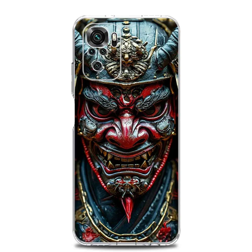 Samurai Hannya Mask Ghost Soft Phone Case