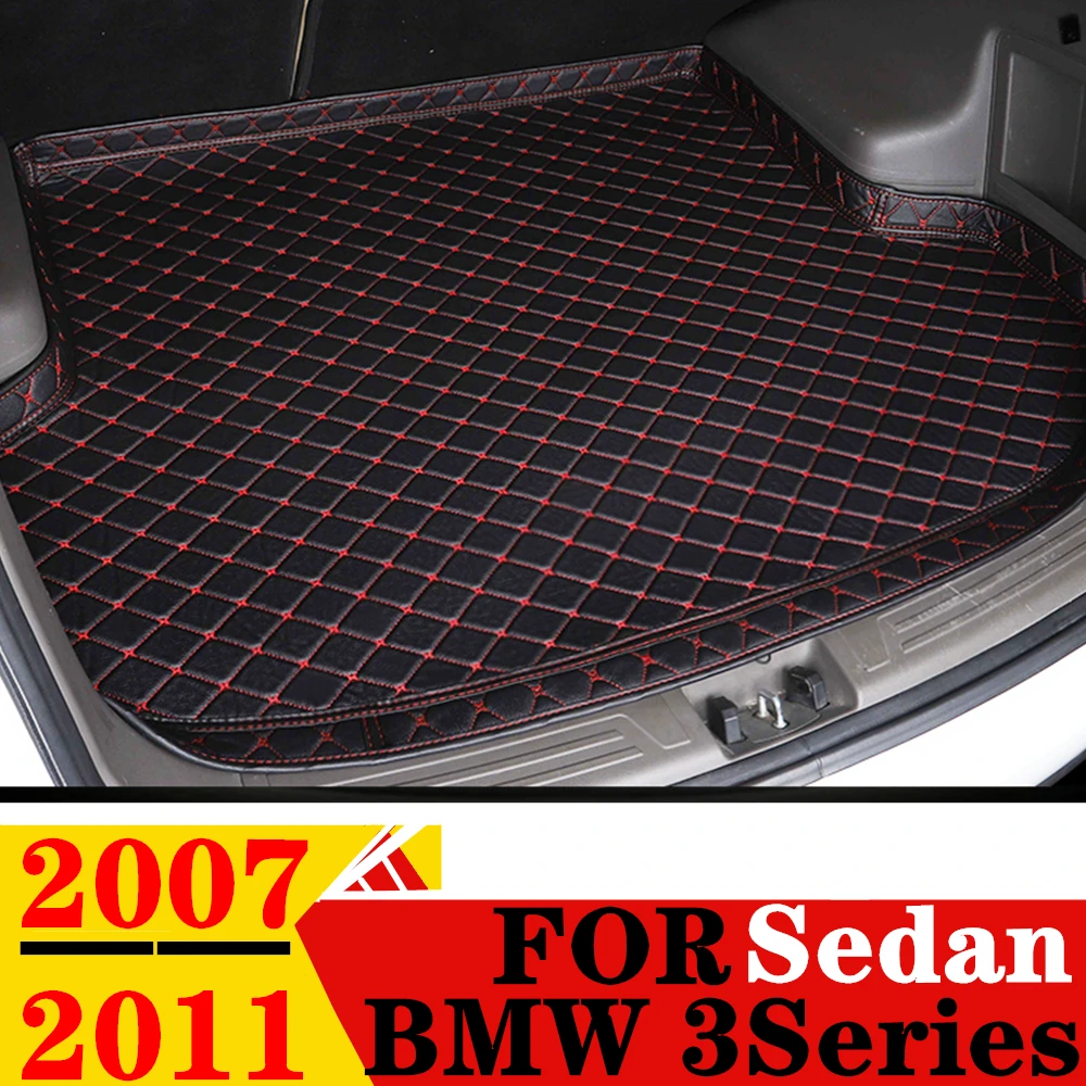 

Высококачественный коврик для багажника автомобиля для BMW 3 серии Sedan 2011 2010 2009 2008 2007 XPE, кожаный задний багажник, коврик для багажа, Задняя подкладка для груза, части