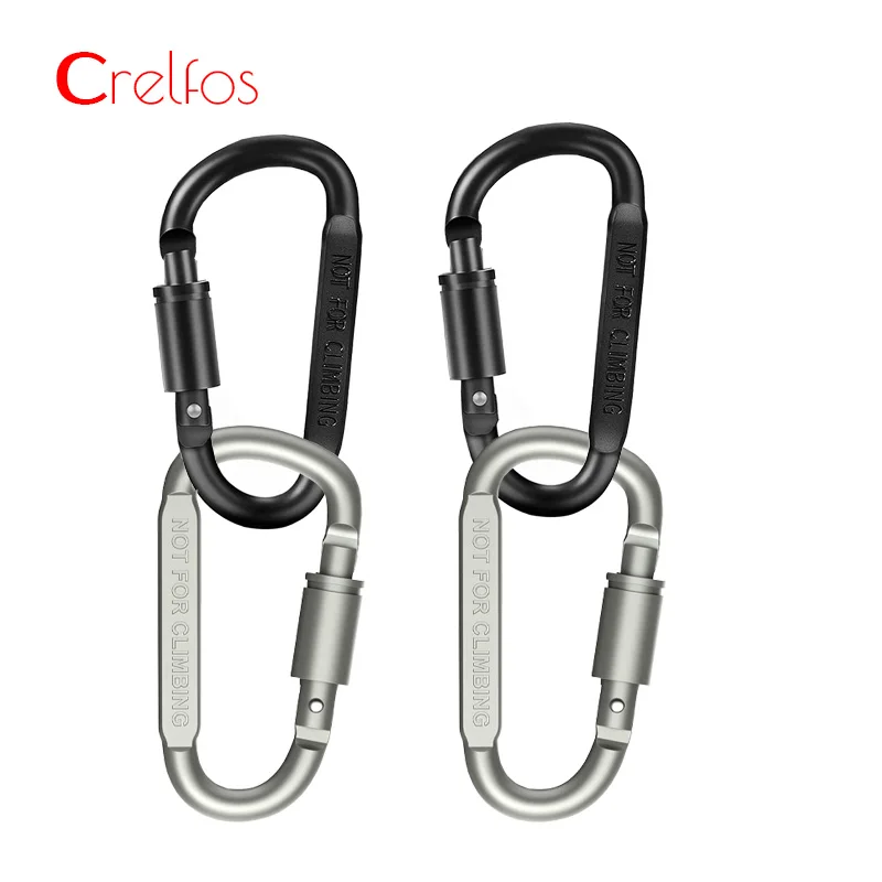 4PCS 25KN Carabiner Camping Equipment Professional Carabiner Climbing Key  Hooks High Quality D Shape Aluminum mousqueton 카라비너 - AliExpress