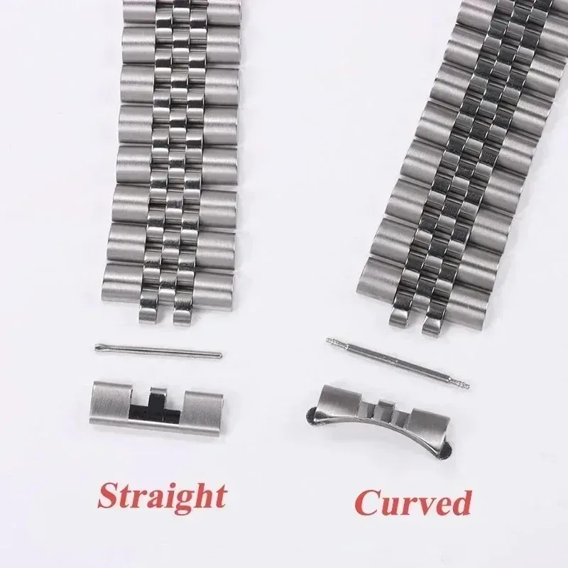 Curved Flat End Stainless Steel Metal Link Adapter