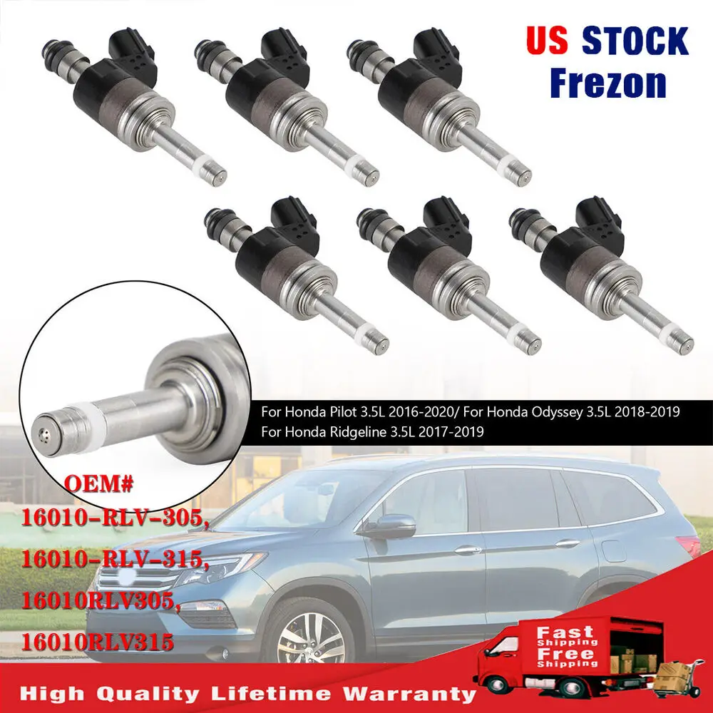 6PCSFuelInjectors16010RLV315FitHondaPilotOdysseyRidgeline3