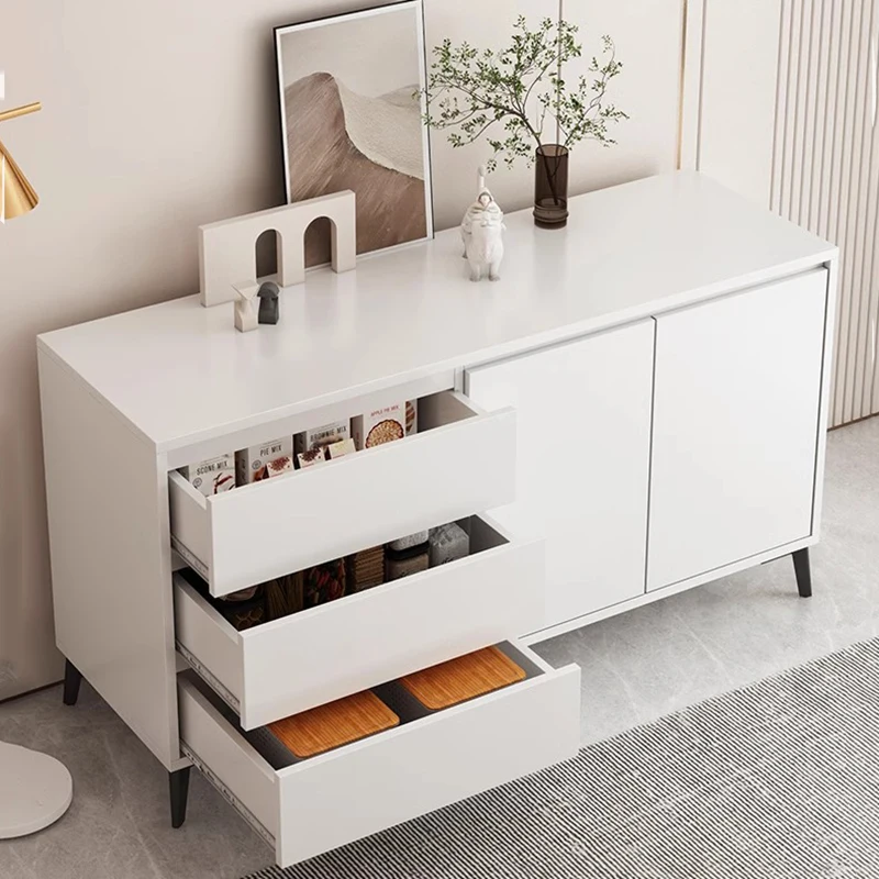 Luxury Nordic Cabinets Living Room Display Cream Drawer Office Cabinets White Sideboards Vitrine Salon Meuble Home Furniture