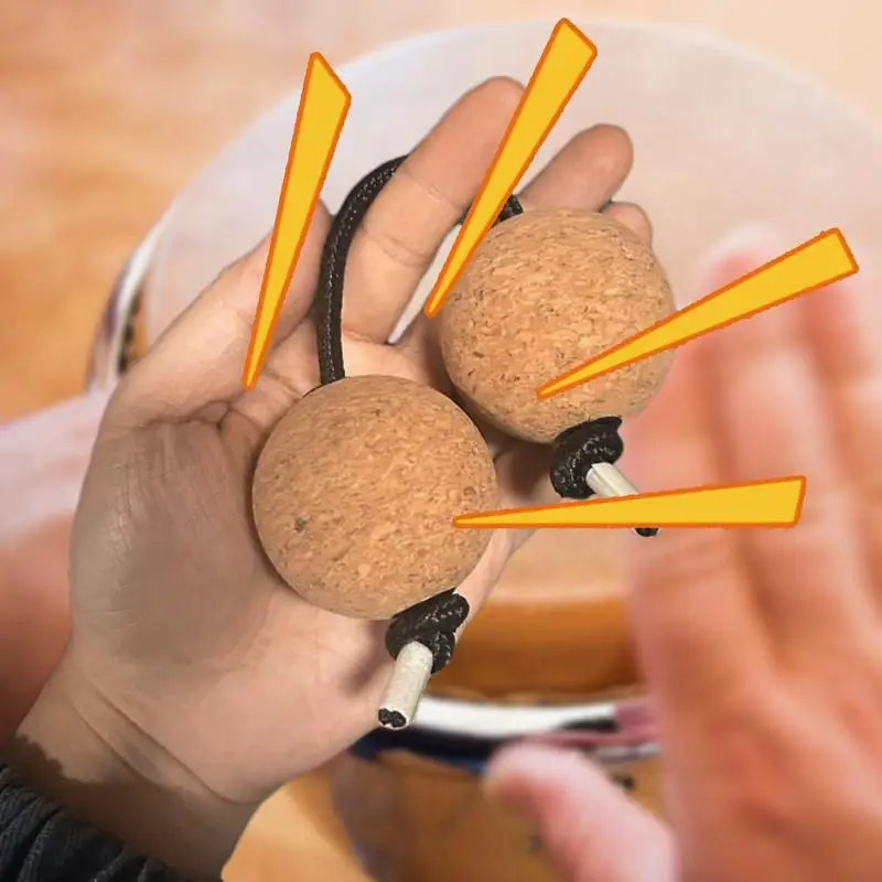 Aslatua Shaker Africano – 2 Paia Di Sfere Ritmiche In ABS, Diametro 5 Cm, Per Lezioni Di Musica, Feste E Matrimoni