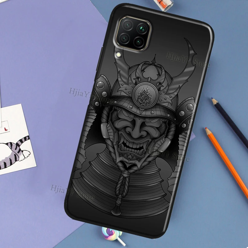 Oni Samurai Mask Design Phone Case - Sleek and Protective Cover