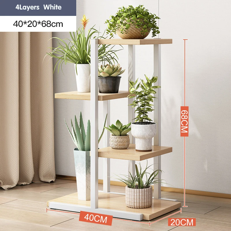 Plant Stand and Flower Stand 4/6 Tier Flower Shelves Planter Rack Storage Organizer Display Indoor Garden Balcony