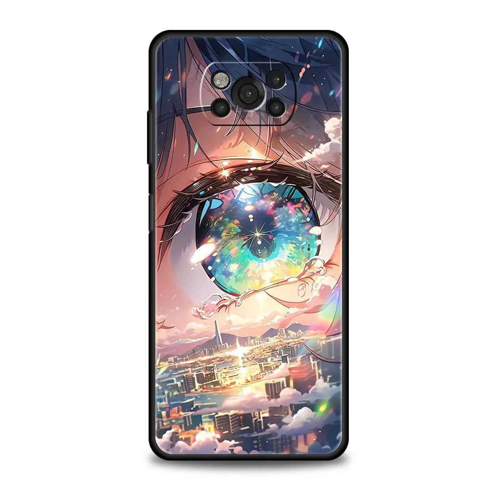 Cartoon Cute Eyes Art Soft Phone Case Cover