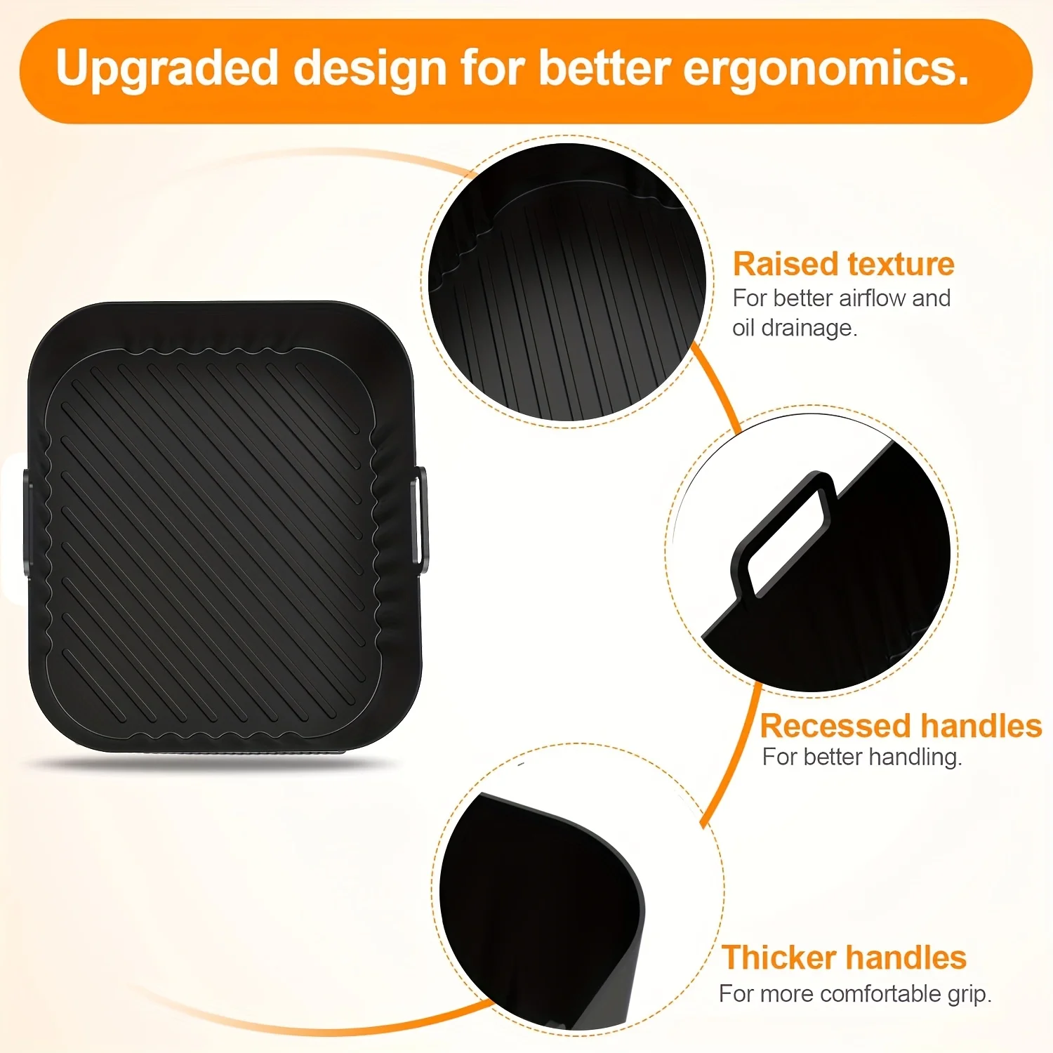 Set of 2 Non-Stick Silicone Baking Trays