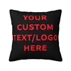 Custom Fashion Your Custom Text Logo Photo Here Cushion Covers 40x40cm Polyester Pillow for Sofa Square Pillowcase 1