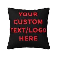 Custom Fashion Your Custom Text Logo Photo Here Cushion Covers 40x40cm Polyester Pillow for Sofa Square Pillowcase 1