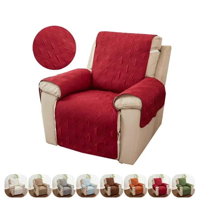 

Solid Color Recliner Chair Mat Pet Non-Slip Sofa Cushion Lazy Boy Armchair Protective Cover Furniture Protector for Living Room