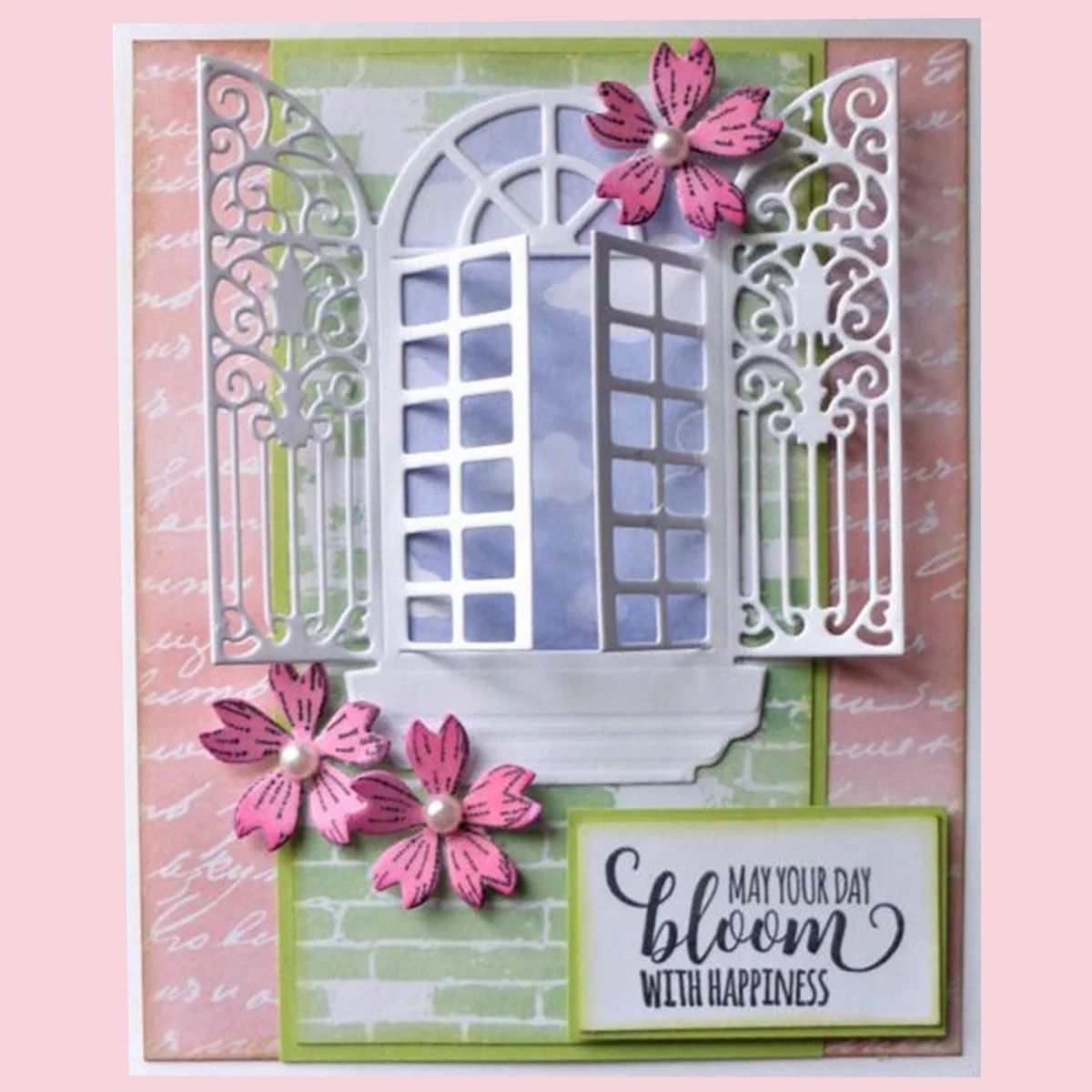Metal Cutting Dies Windows Metal Cutting Die Decorative Scrapbooking Craft Photo Album Paper Card Art DIY Embossing