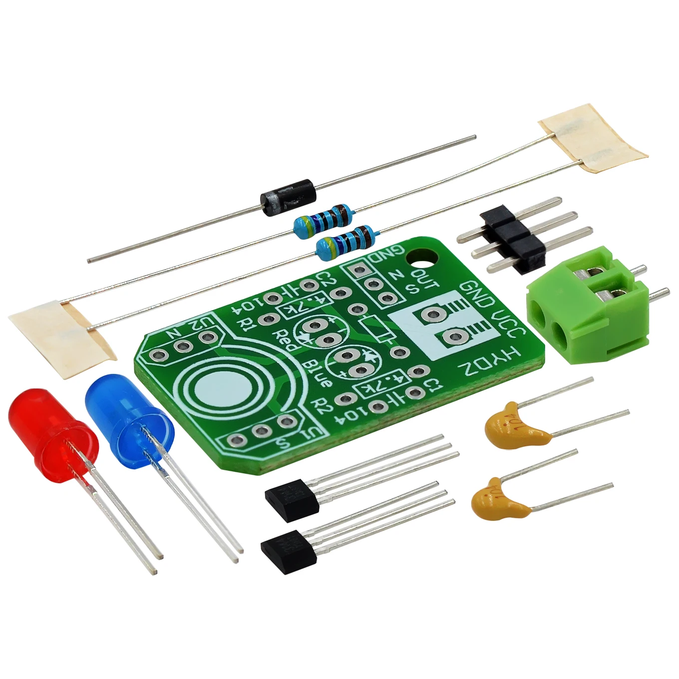 Hall Magnetic Induction Sensor Magnetic Detection Pole Resolver Modulo Di Rilevamento Nord E Sud Kit Di Apprendimento Fai Da Te
