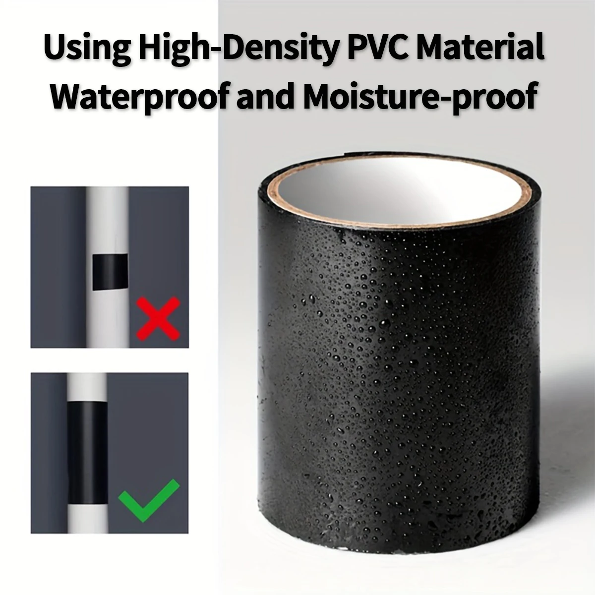 Leak Sealing Tape High Strength Toughness Self Adhesive Waterproof