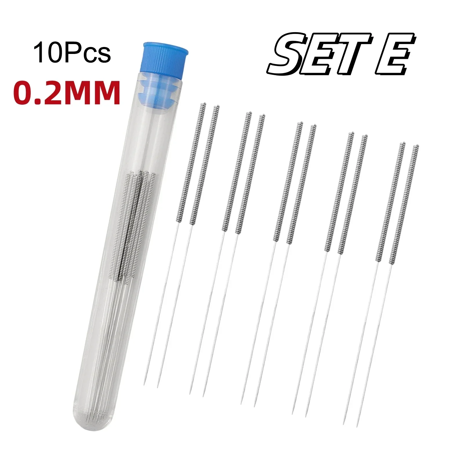 High Elasticity Nozzle Cleaning Needles Set (0.15-1.0mm) for Residual Filament Removal