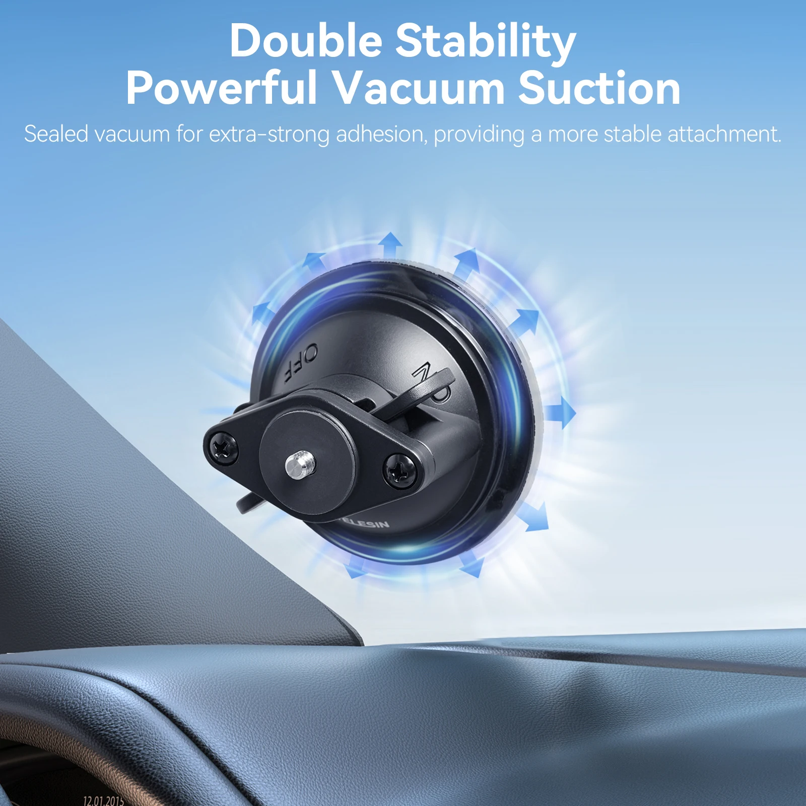 Telesin-suporte de Sucção Magnética para Insta360 G03 Suporte de Câmera de Ação Suporte Base Go3 Acessórios - Image 4