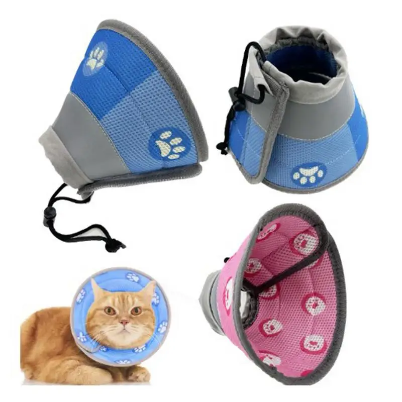 

Cat Cone Collar Adjustable Dog Neck Brace soft Recovery Collar After Surgeryy And Injuriies For Puppies Small Dogs And Cats